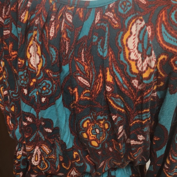 3 quarter sleeve Paisley print dress - Picture 5 of 5